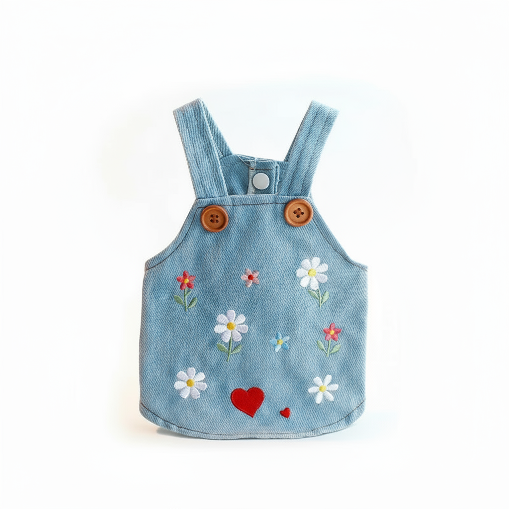 The Denim Blossom Dress