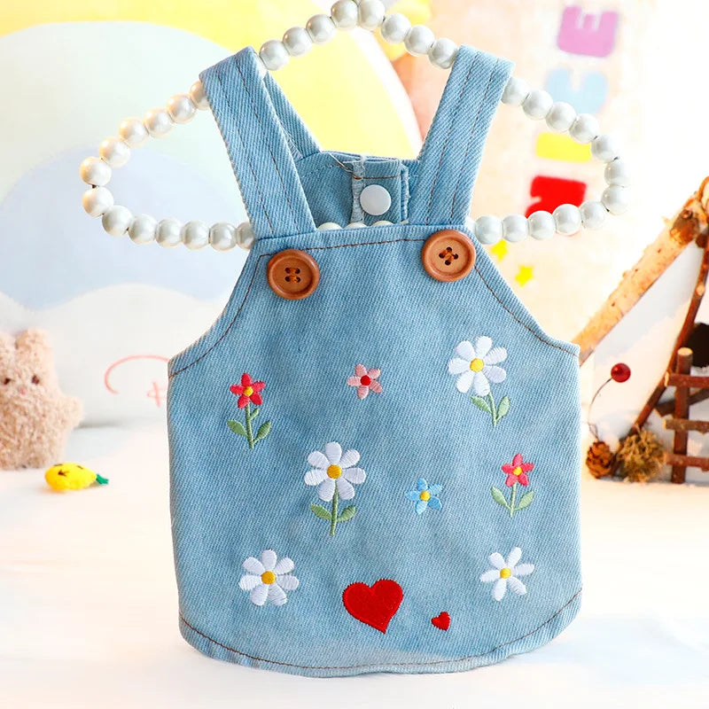 The Denim Blossom Dress
