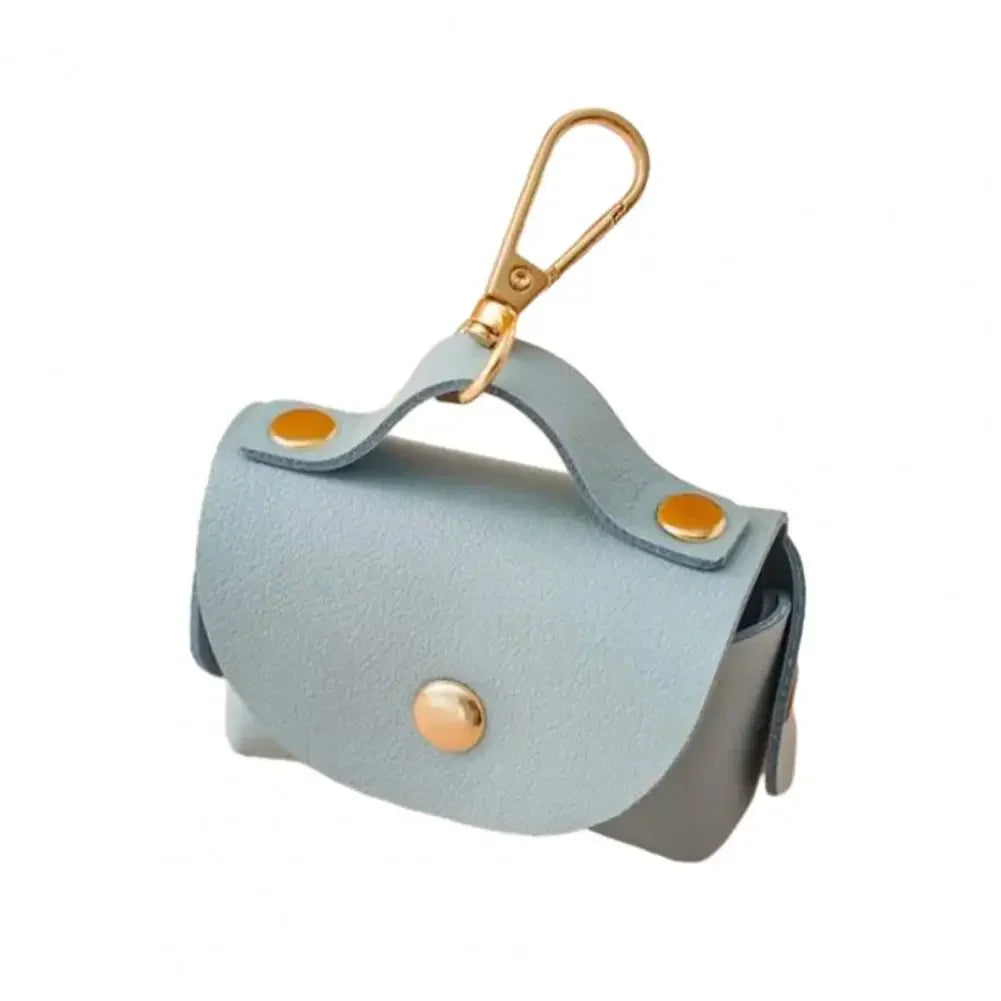Faux Leather Dog Poop Bag Holder