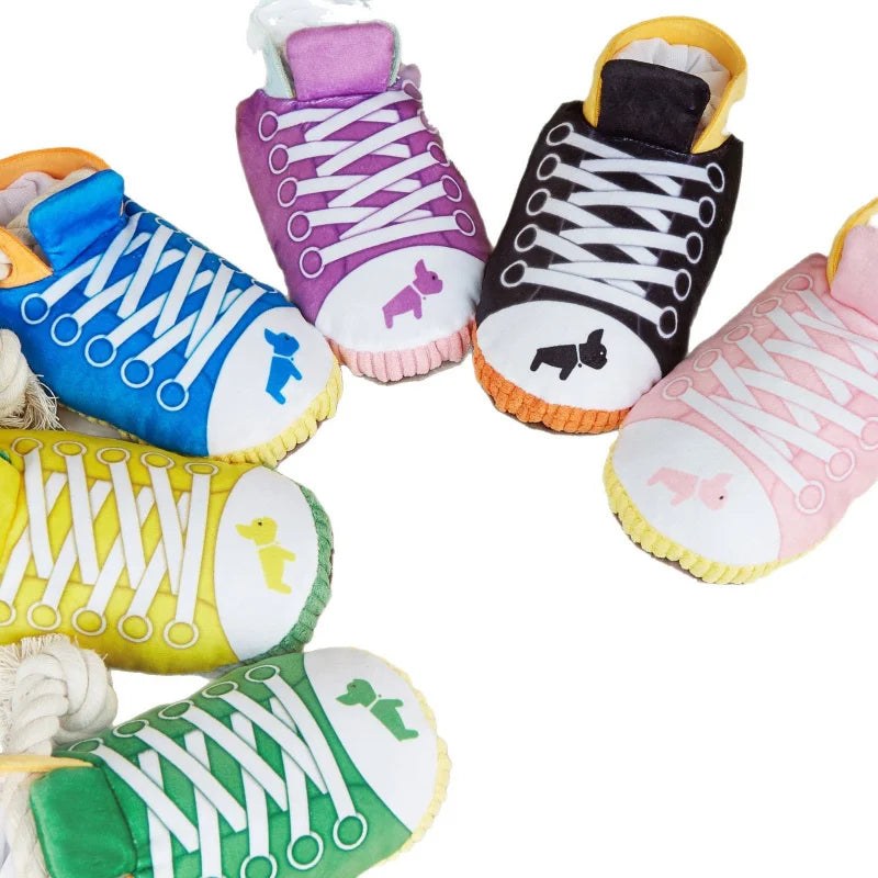 Sneaker Plush Dog Toy