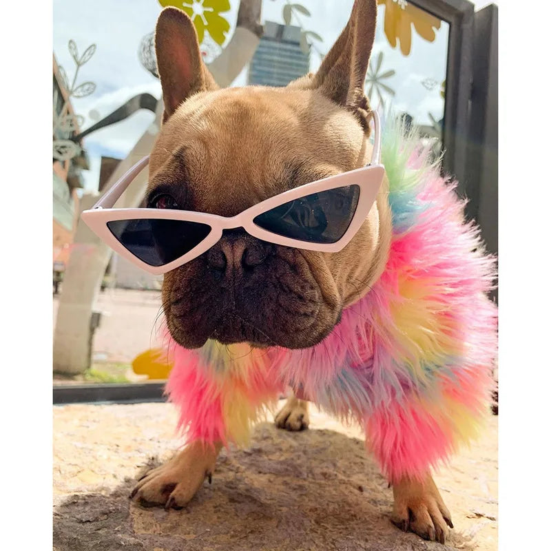 Rainbow Fuzzy Party Sweater