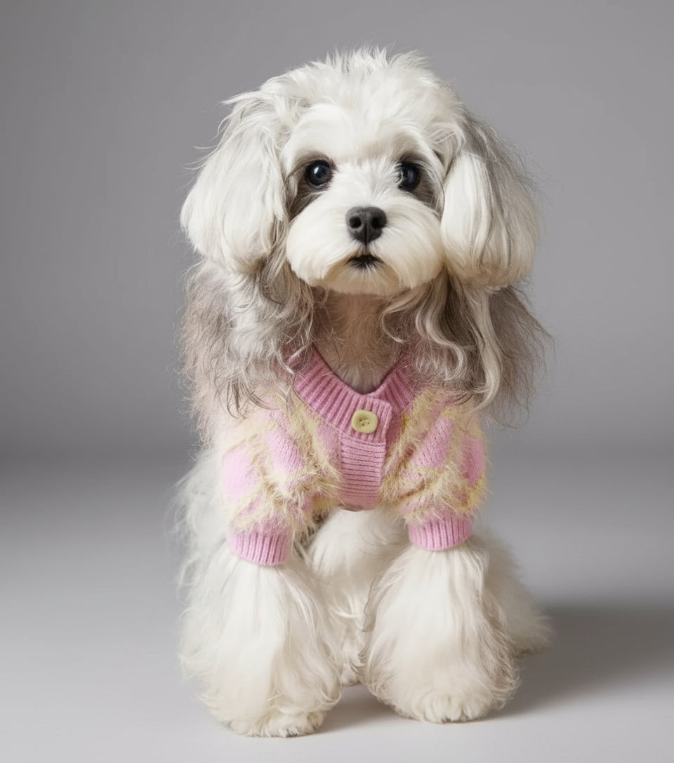 The Marshmallow Argyle Sweater