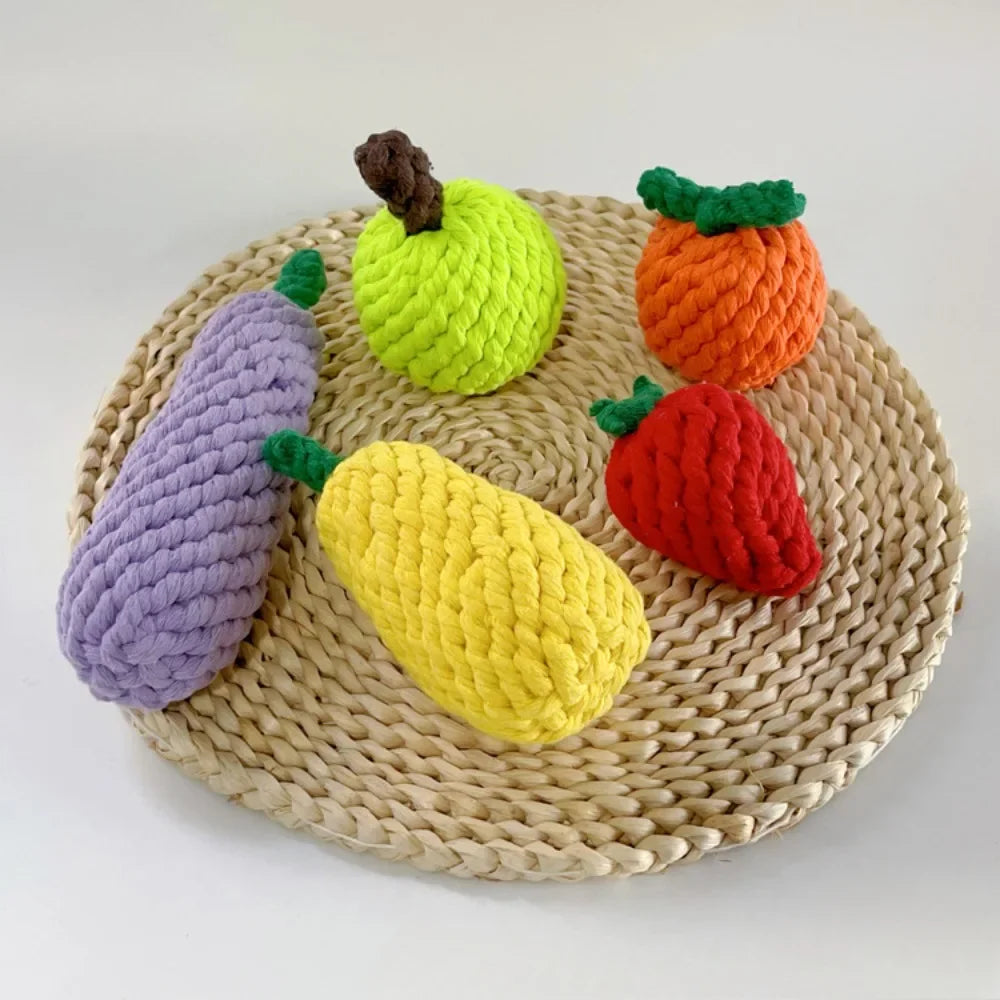 Cotton Rope Fruit Toys