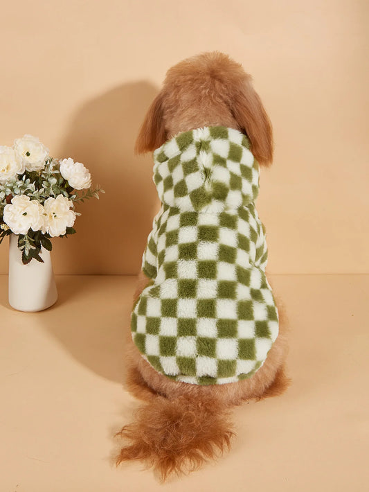 Plaid Dog Hoodie