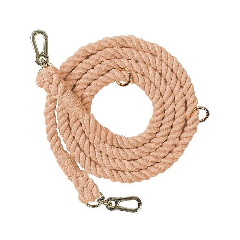Handmade Rainbow Rope Leash