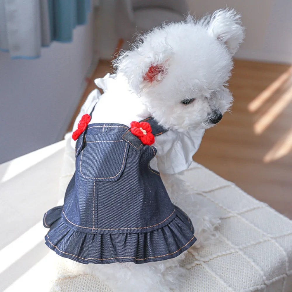 Denim Strap Dress for Dogs