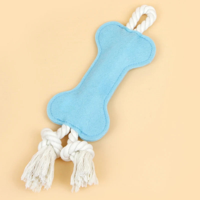 Plush Squeaky Dog Bone Toy