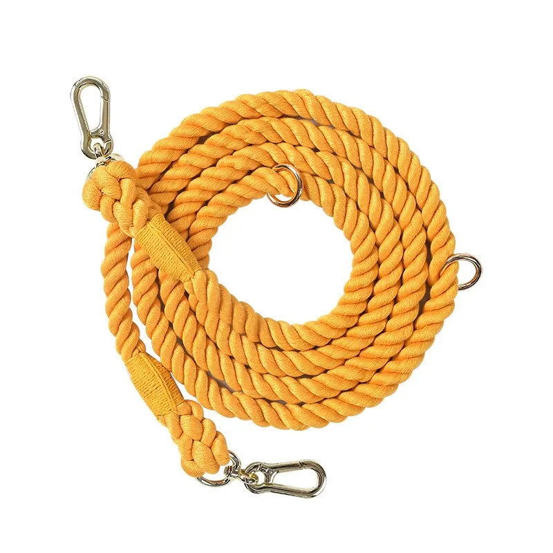 Handmade Rainbow Rope Leash