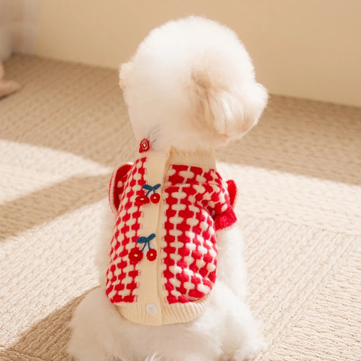 The Cherry Check Sweater