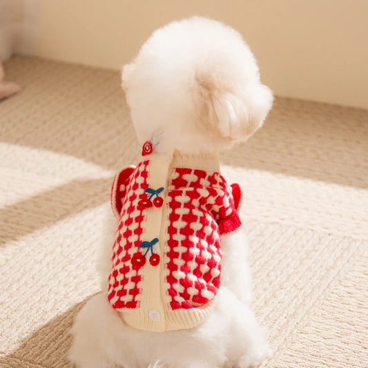 The Cherry Check Sweater