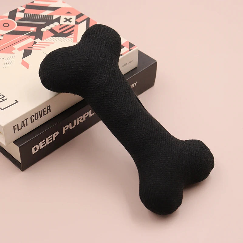 Plush Squeaky Bone Toy