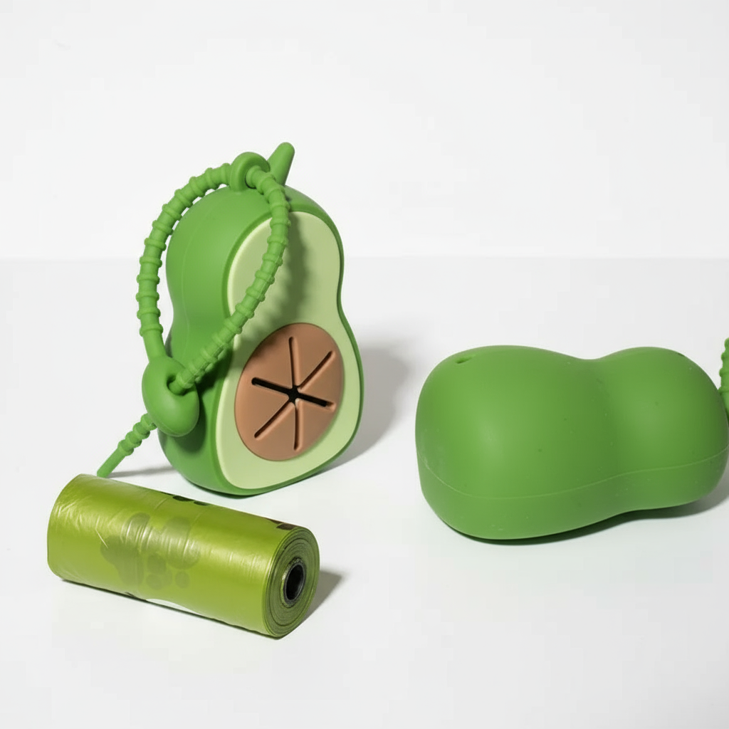 Avocado-Shaped Dog Waste Bag Dispenser