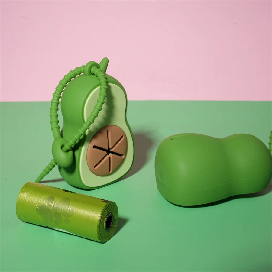 Avocado-Shaped Dog Waste Bag Dispenser