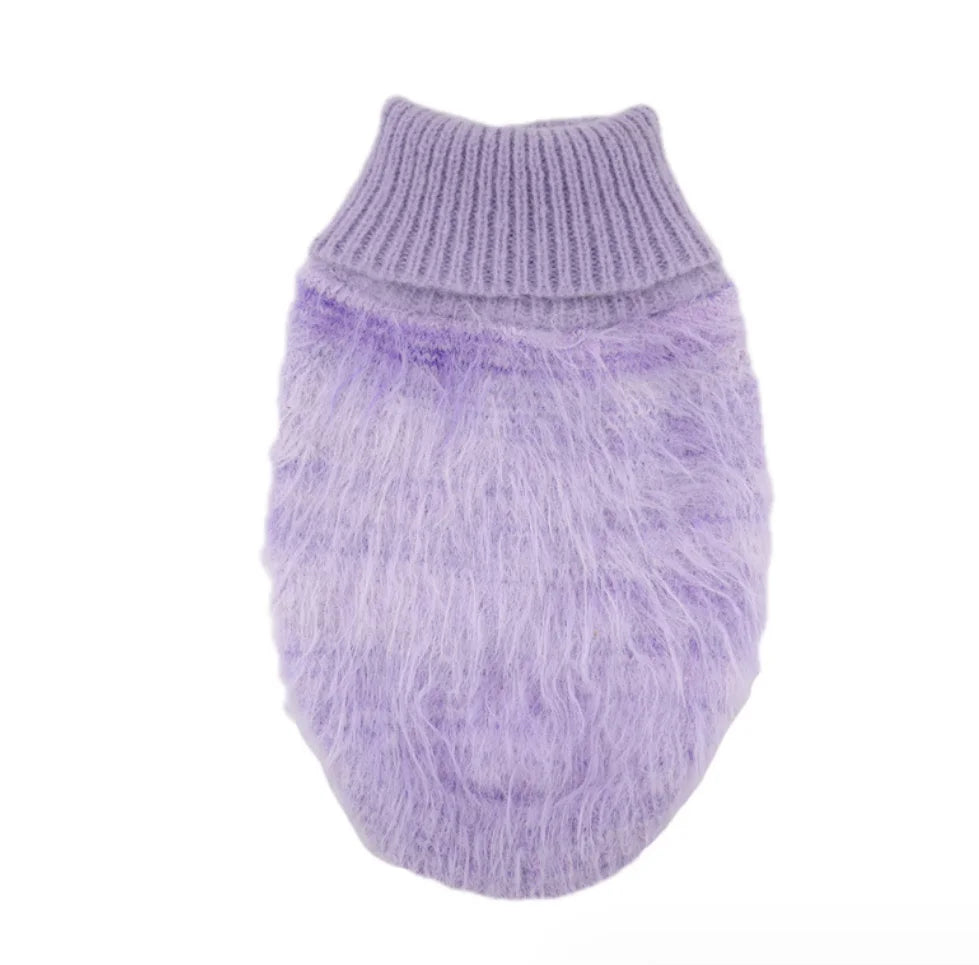 Cozy Fuzzy Turtleneck Dog Sweater