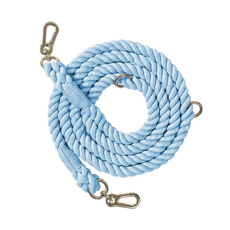 Handmade Rainbow Rope Leash