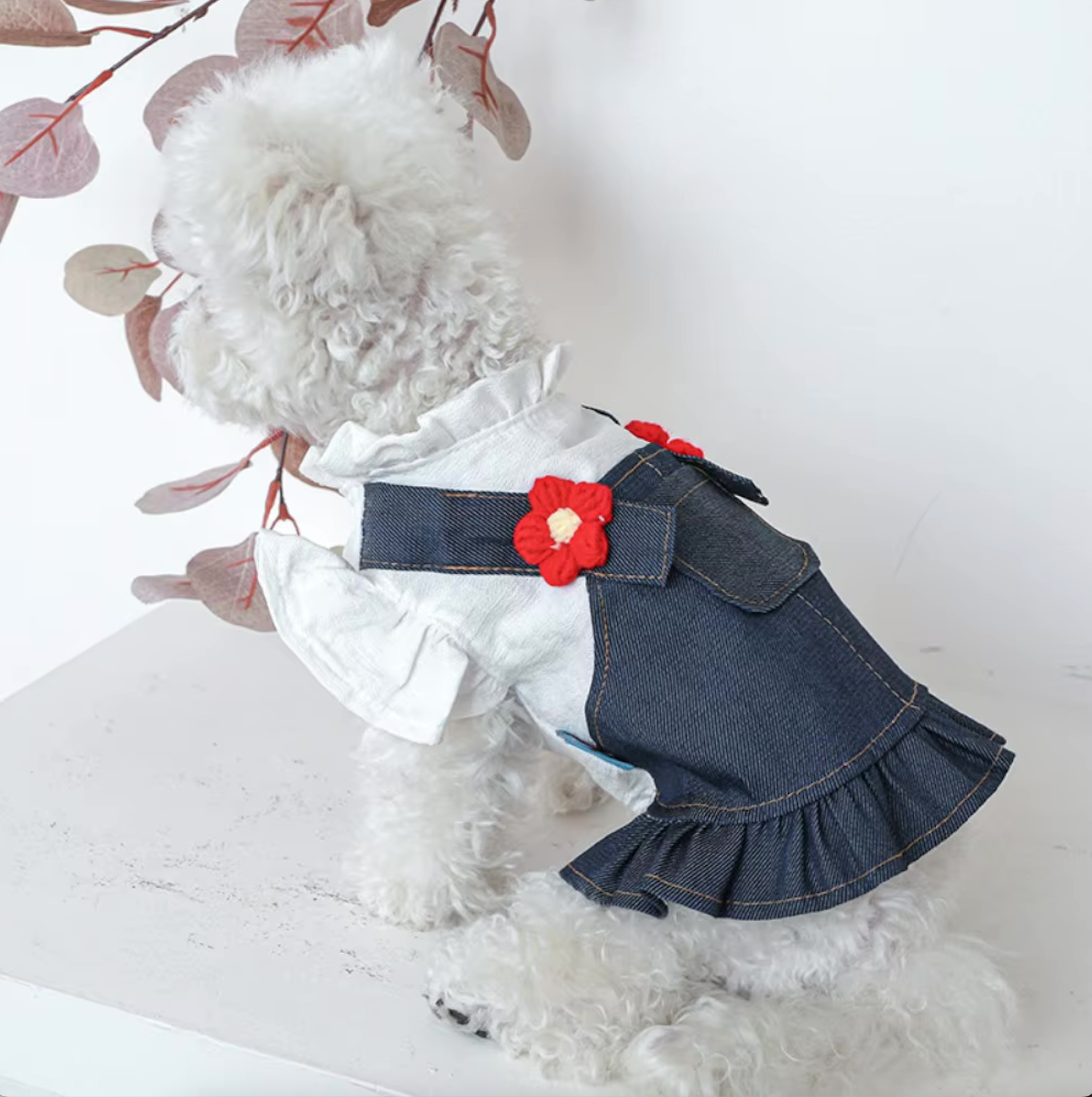 Denim Strap Dress for Dogs