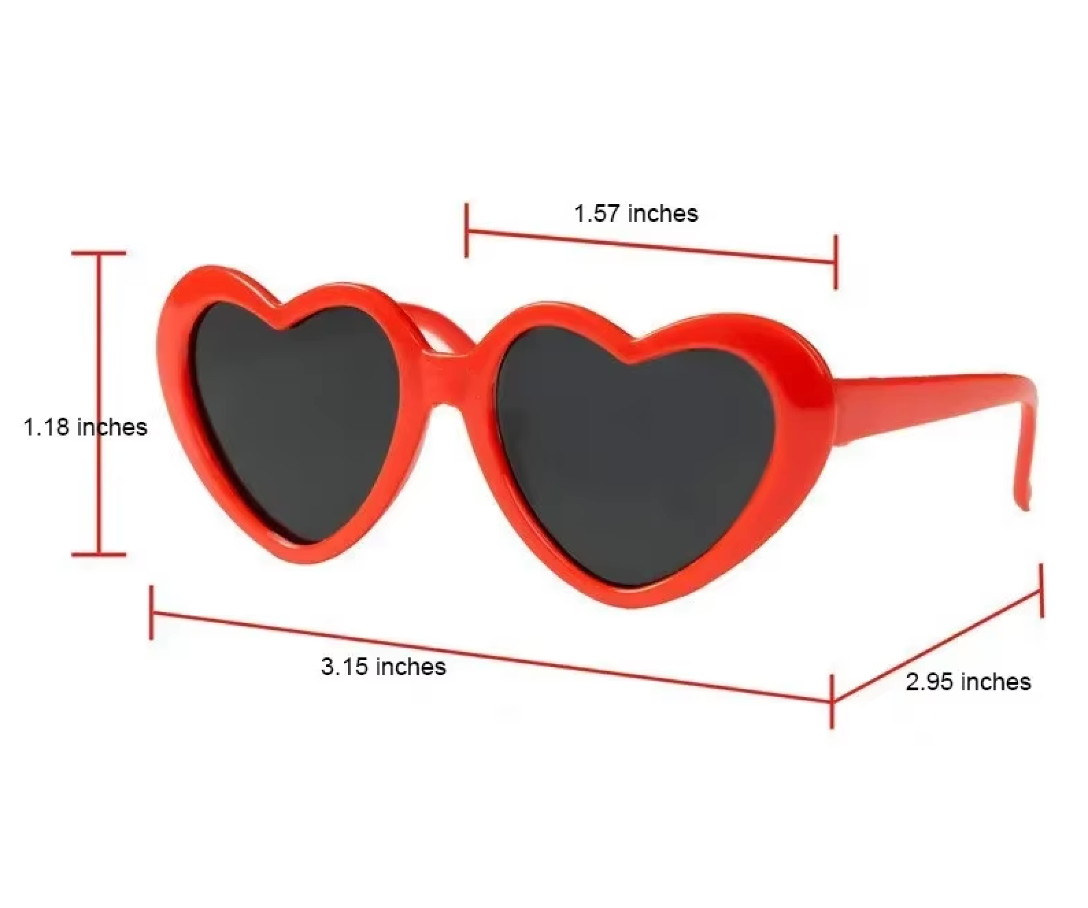 Heart-Shaped Pet Sunglasses