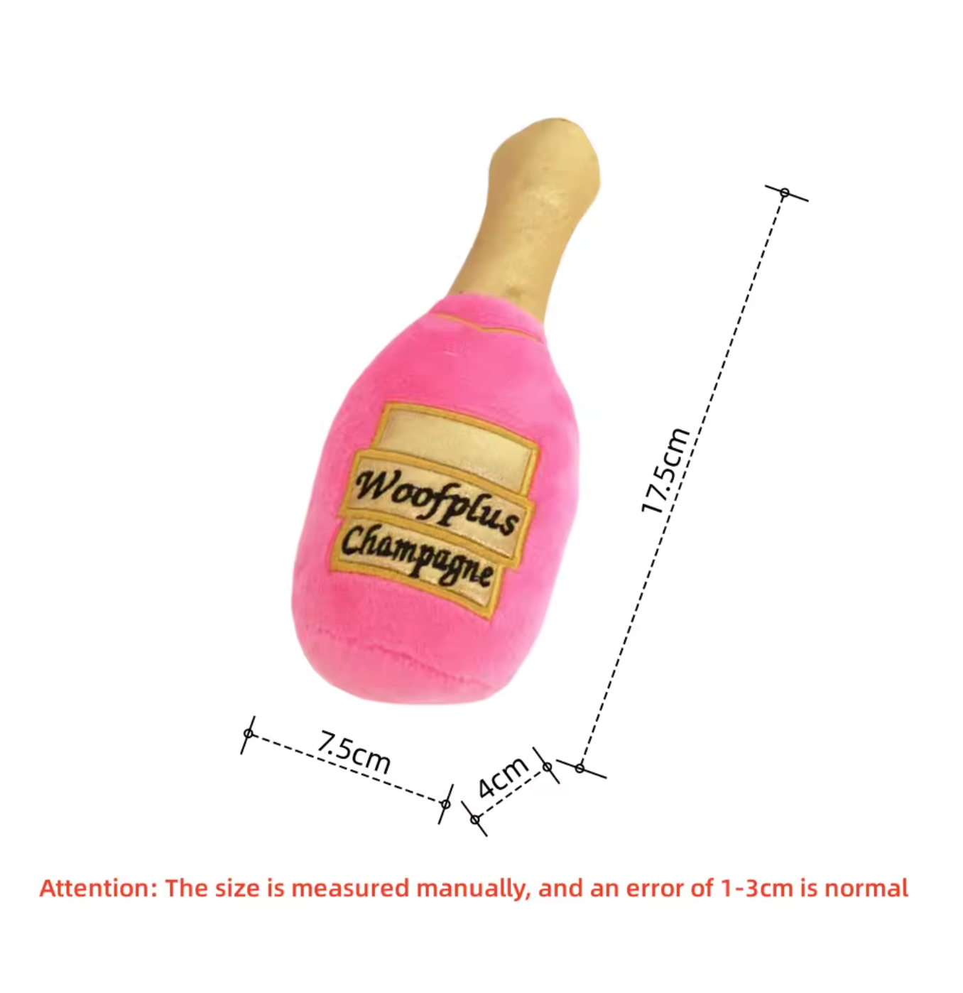 WoofFizz Champagne Plush Toy