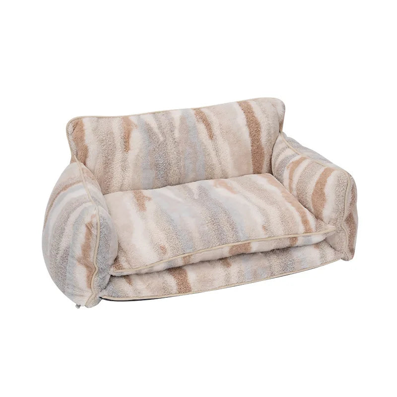 Zebra Stripe Plush Sofa Bed