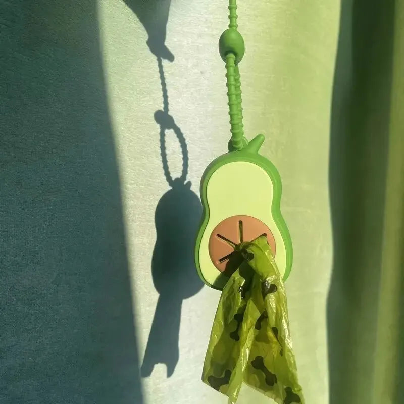 Avocado-Shaped Dog Waste Bag Dispenser