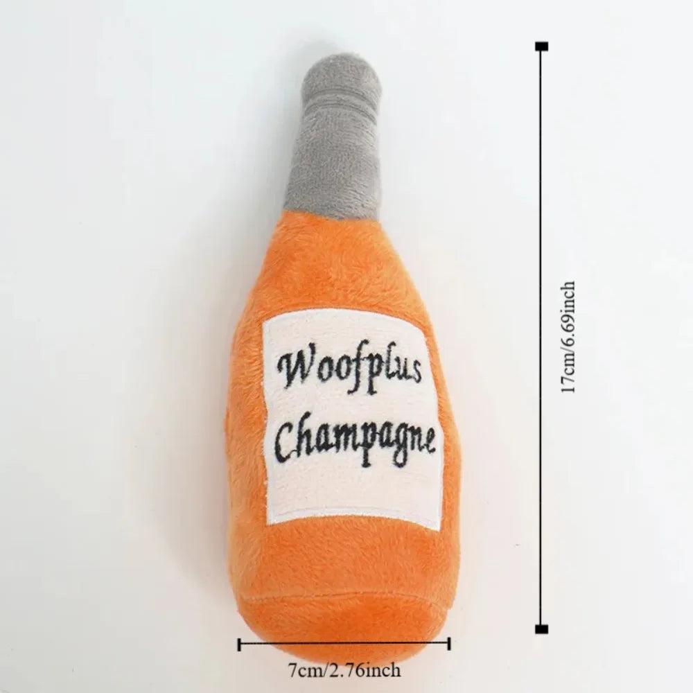 WoofFizz Champagne Plush Toy