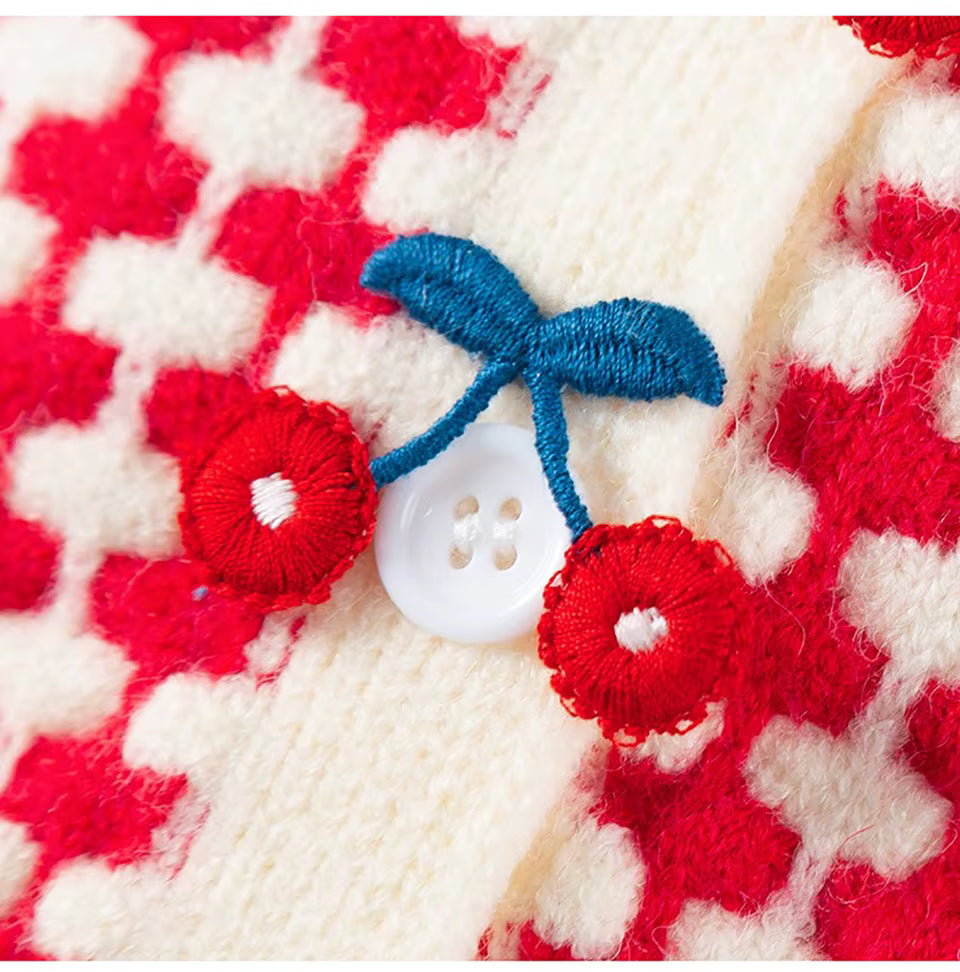 The Cherry Check Sweater