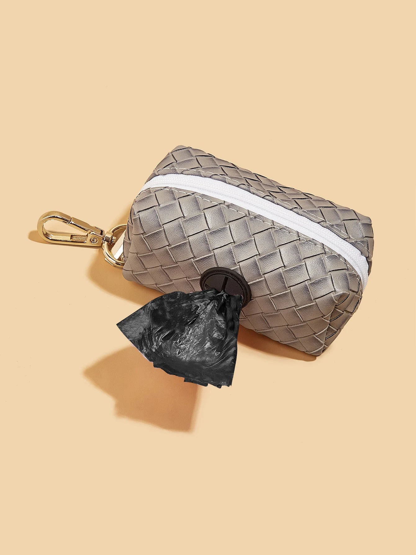 Stylish PU Leather Dog Poop Bag Holder