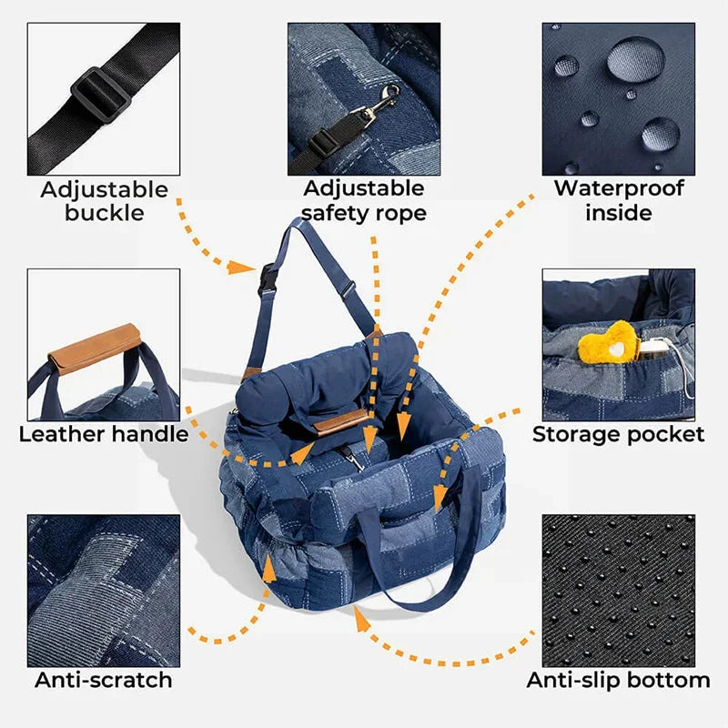 The Patchwork Pup Travel Seat