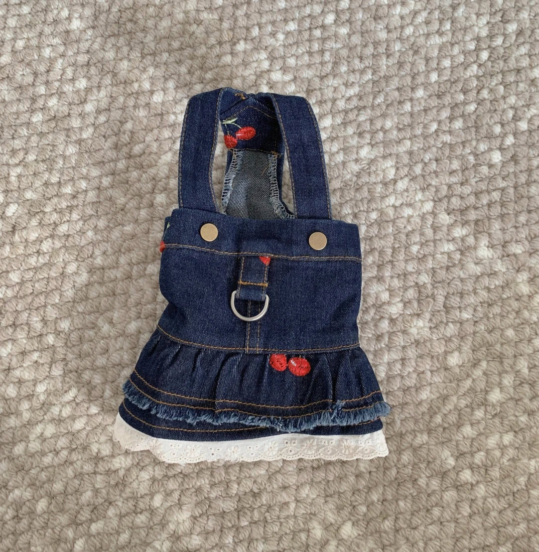 The Cherry Denim Dress