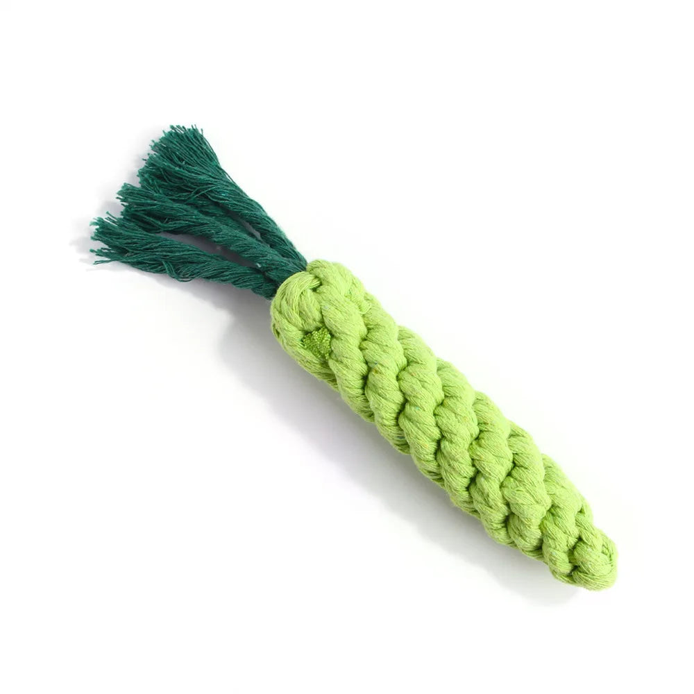 Carrot Cotton Rope Chew Toy