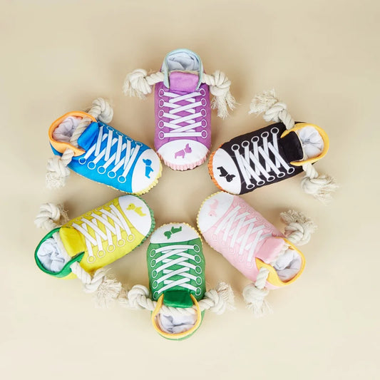 Sneaker Plush Dog Toy