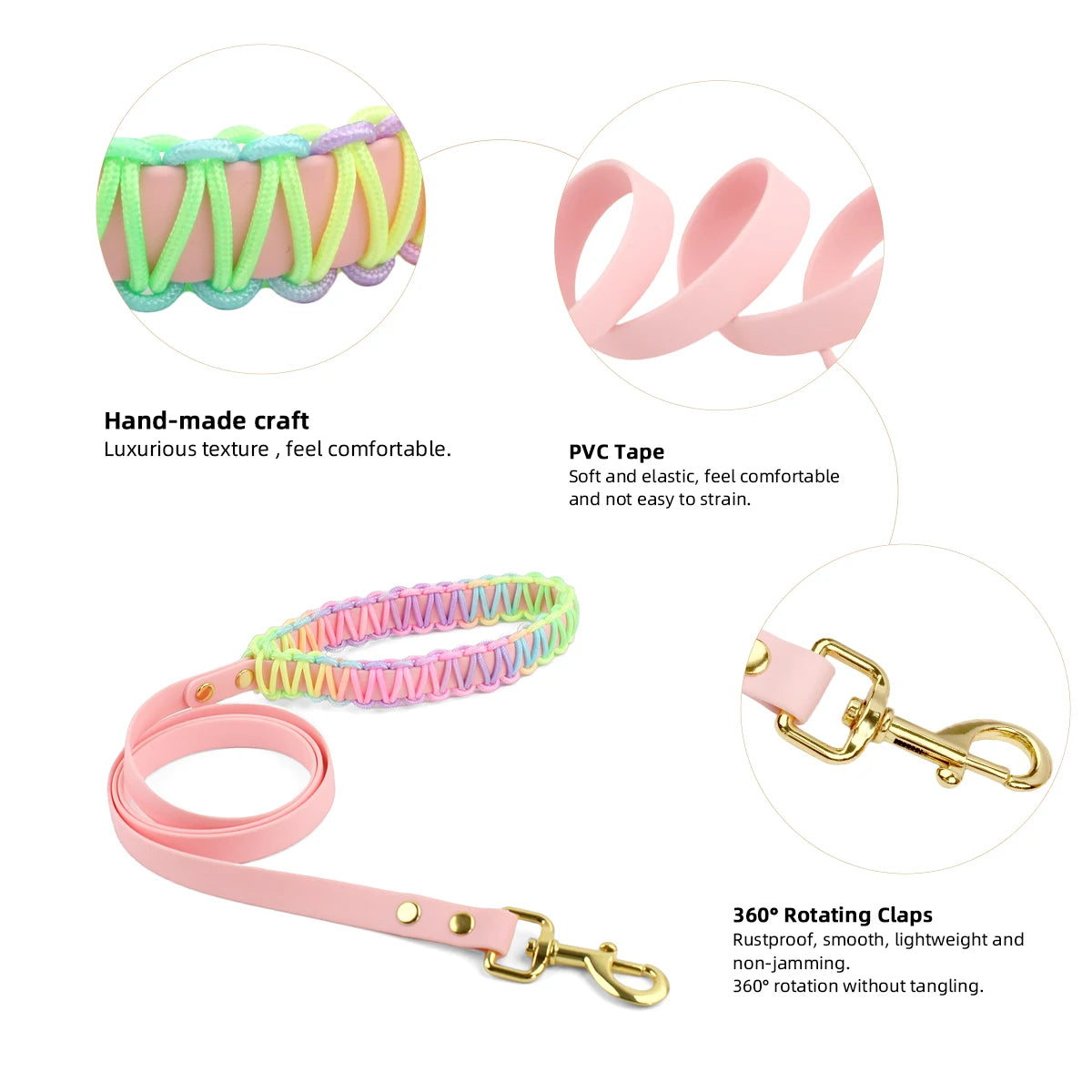 Colorful Dog Collar & Leash Set