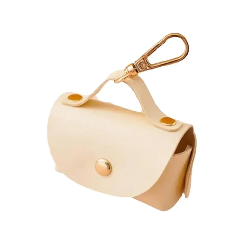 Faux Leather Dog Poop Bag Holder