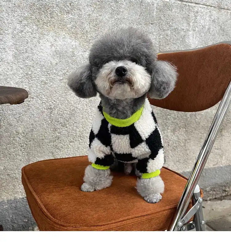 The Neon Check Snuggle Sweater