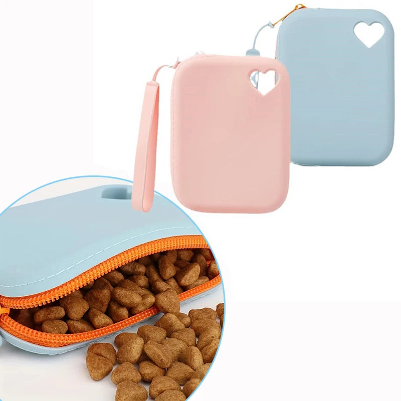 Portable Silicone Dog Treat Bag