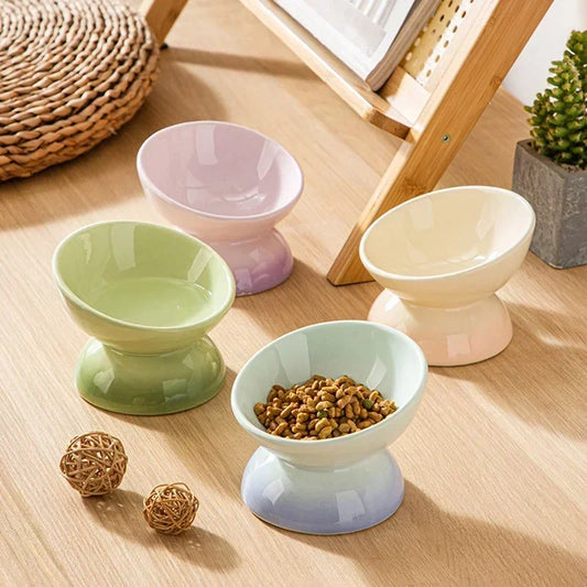 Tilted Gradient Ceramic Bowl