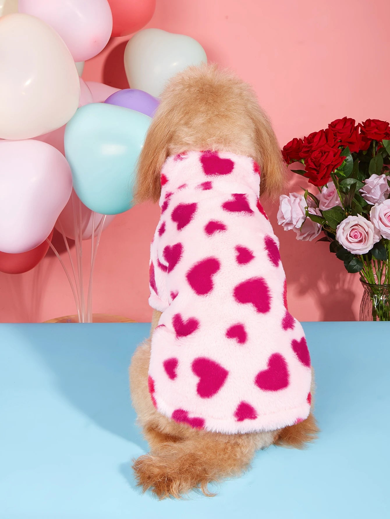 Super Soft Heart Print Jacket